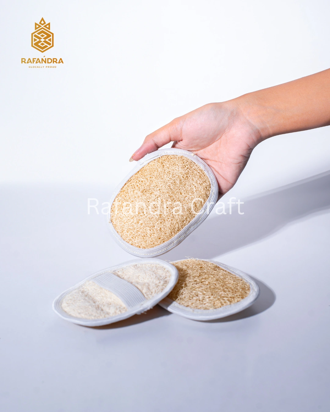 Rafandra Loofah Shower Pad Handle (PM-LF15)